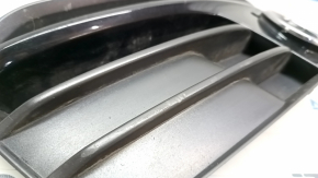 Lower grille of the front bumper right Audi Q5 8R 13-17 rest, matt + gloss chrome under fog lights, type 2, sand, scuffs