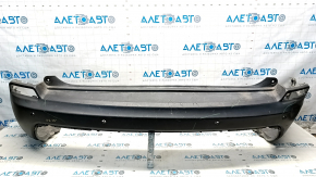 Bare rear bumper Jeep Cherokee KL 19-21 structure, for parking sensors, scratches, dent, broken