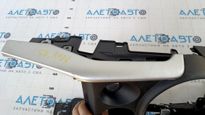 Mitsubishi Outlander Sport ASX 10 center console trim with cup holders - black, rubbed