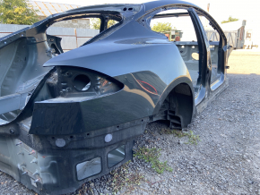 Quarter wing rear right Tesla Model S 12-20 on the body, aluminum panel, green PMSG