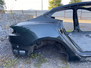 Quarter wing rear right Tesla Model S 12-20 on the body, aluminum panel, green PMSG