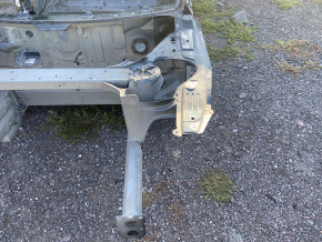 Front left quarter Tesla Model S 12-15 pre-rest RWD on the body, aluminum panel, green PMSG