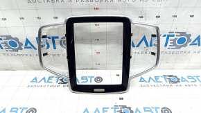 Front panel trim monitor frame Volvo XC90 16-22 black gloss