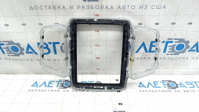 Front panel trim monitor frame Volvo XC90 16-22 black gloss