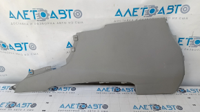 Center console trim side left Acura MDX 14-15 gray, scuffs, plastic turned white