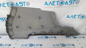 Center console trim side left Acura MDX 14-15 gray, scuffs, plastic turned white