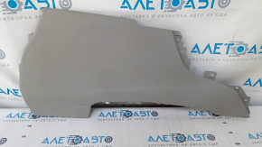 Center console trim side right Acura MDX 14-15 gray, scuffs, plastic turned white