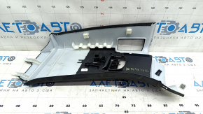 Rear pillar trim left front Volvo XC90 16-22 black, under air duct, scratches, tear