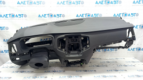Torpedo front panel without AIRBAG Volvo XC90 16-22 for projection, black