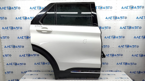 Door assembly rear right Ford Explorer 20- white AZ, keyless, dent, scratches on the overlay