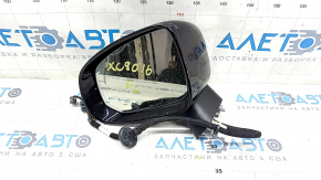 Side mirror left Volvo XC90 16-22 14+4 pins, turn signal, heated, auto-dimming, BSM, camera, black