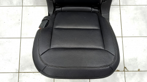 Seat 2 row left Ford Explorer 20 - leather black, mechanical, scratches on plastic