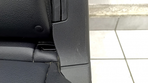 Seat 2 row left Ford Explorer 20 - leather black, mechanical, scratches on plastic