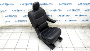 Seat 2 row right Ford Explorer 20 - leather black, mechanical, scratches on plastic