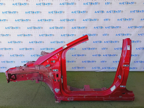 Front left quarter Ford Focus mk3 11-18 red, sawn off, with central pillar