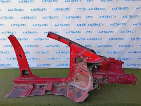 Front left quarter Ford Focus mk3 11-18 red, sawn off, with central pillar