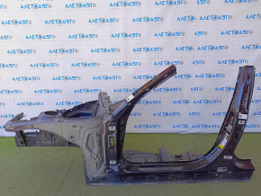 Front left quarter BMW 3 F30 16-18 sawed off, with central pillar, black