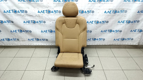 Rear row of seats right 3 row Volvo XC90 16-22 beige leather, for cleaning