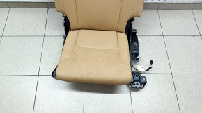 Rear row of seats right 3 row Volvo XC90 16-22 beige leather, for cleaning