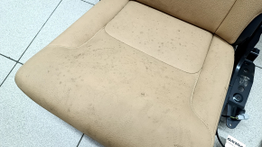 Rear row of seats right 3 row Volvo XC90 16-22 beige leather, for cleaning
