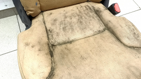 Rear seat right Volvo XC90 16-22 heated, beige leather for 3 rows, dry-cleanable