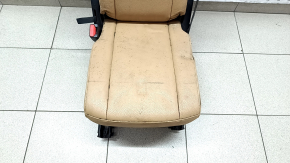 Rear seat center Volvo XC90 16-22 beige leather, for 3 rows, for dry cleaning, dented leather