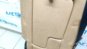 Rear seat center Volvo XC90 16-22 beige leather, for 3 rows, for dry cleaning, dented leather