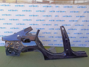Quarter wing rear right VW Jetta 19 - black, sawn off, with central pillar, dented, bumps