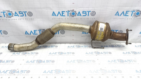 Exhaust line middle part with catalyst Ford Explorer 20- 2.3T corrugated pipe is crushed