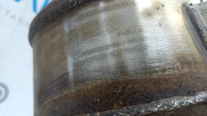 Exhaust line middle part with catalyst Ford Explorer 20- 2.3T corrugated pipe is crushed