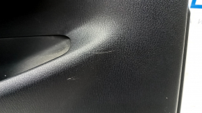 Door trim card rear left Mazda CX-5 17- with black insert leather, armrest leather gray, butt, for cleaning, scratches