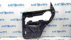 Door trim card rear left Mazda CX-5 17- with black insert leather, armrest leather gray, butt, for cleaning, scratches