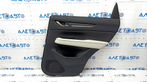 Door trim card rear right Mazda CX-5 17- with black insert leather, armrest leather gray, for cleaning, scratches