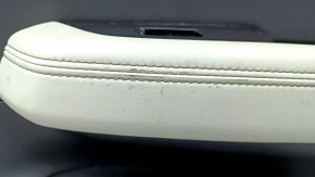 Door trim card rear right Mazda CX-5 17- with black insert leather, armrest leather gray, for cleaning, scratches