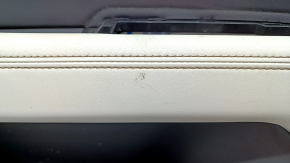 Door trim card front left Mazda CX-5 17- BOSE, with black leather insert, armrest leather gray, for cleaning