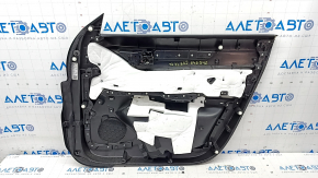 Door trim card front left Mazda CX-5 17- BOSE, with black leather insert, armrest leather gray, for cleaning