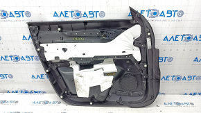 Door trim card front right Mazda CX-5 17- BOSE, with black leather insert, armrest leather gray, for cleaning