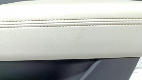 Door trim card front right Mazda CX-5 17- BOSE, with black leather insert, armrest leather gray, for cleaning