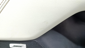 Door trim card front right Mazda CX-5 17- BOSE, with black leather insert, armrest leather gray, for cleaning