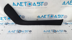 Left side center console trim Tesla Model S 12 - black, leather, scuffs Used