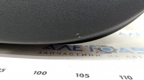 Door trim card front right Volvo XC90 16-22 leather black, beige insert, beige armrest, bumps, scratches, broken fastening