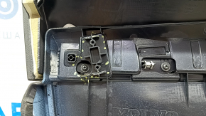 Door trim card front right Volvo XC90 16-22 leather black, beige insert, beige armrest, bumps, scratches, broken fastening
