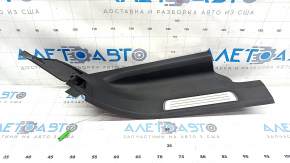 Door sill trim rear right inner Volvo XC90 16-22 with backlight, black, scratches