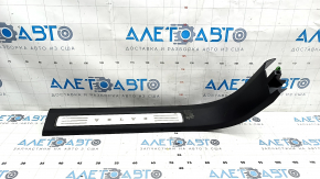 Door sill trim front right inner Volvo XC90 16-22 with backlight, black, scratches
