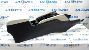 Central console armrest Mazda CX-5 17- leather gray, scratches, for cleaning