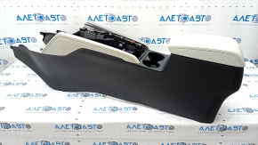 Central console armrest Mazda CX-5 17- leather gray, scratches, for cleaning