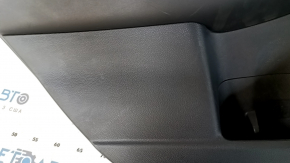 Door trim card rear left Subaru Outback 15-19 black, leather, wood insert, scratches