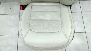 Driver's seat Mazda CX-5 17- without AIRBAG, grand touring leather, perforation, gray, electric, with memory, heated, for dry cleaning, worn, no runner drive
