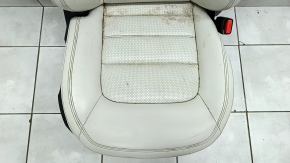 Passenger seat Mazda CX-5 17- without AIRBAG, grand touring leather, perforation, gray, electric, heated, for dry cleaning, no runner drive