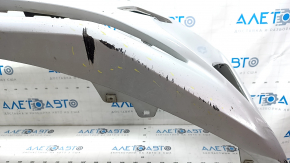 Front bumper bare Toyota Prius 50 16- silver, CAPA, scratches